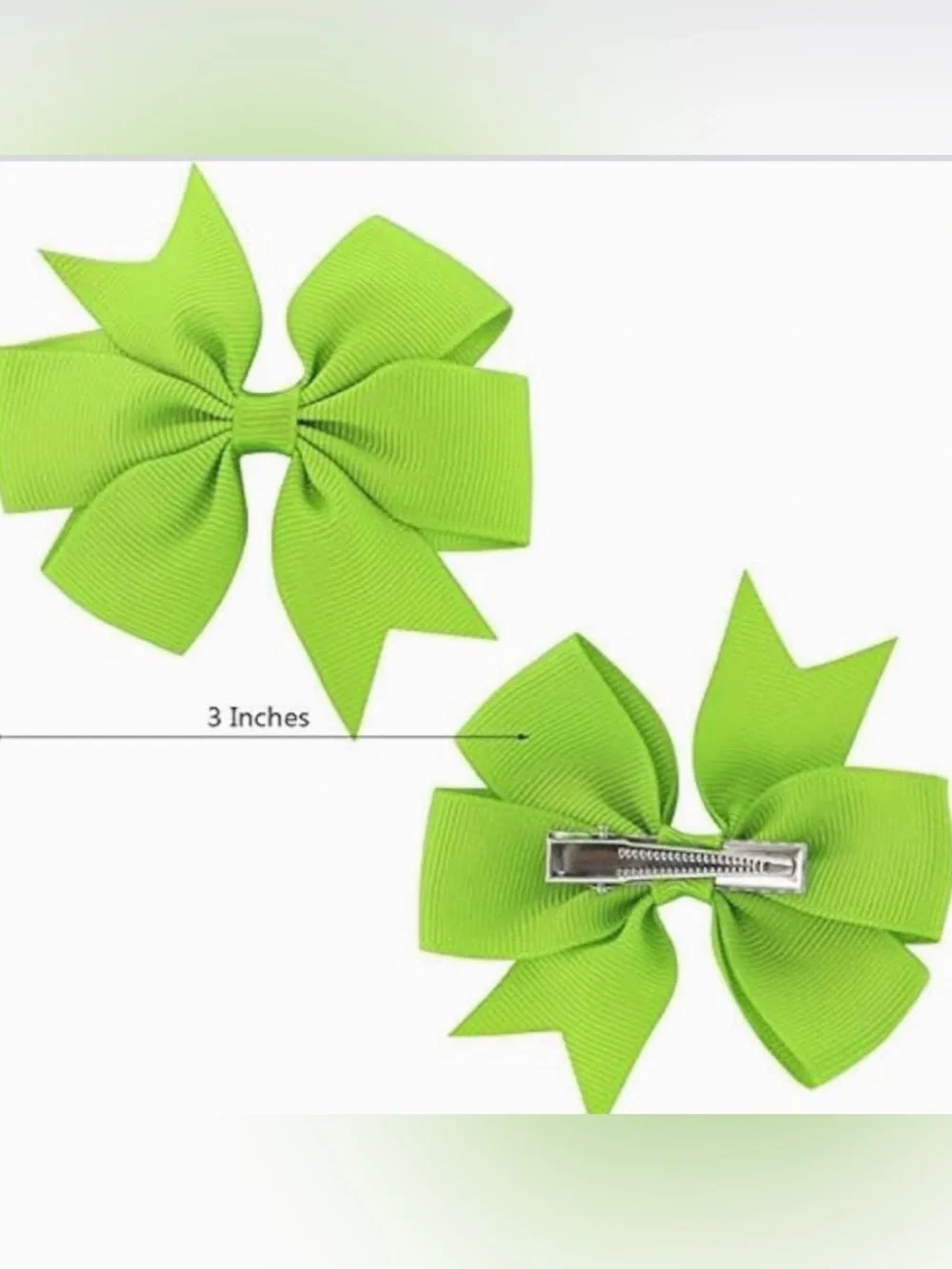 🎀40Pc Boutique Grosgrain Ribbon Hair Bow Set🎀  ~Girls 3”